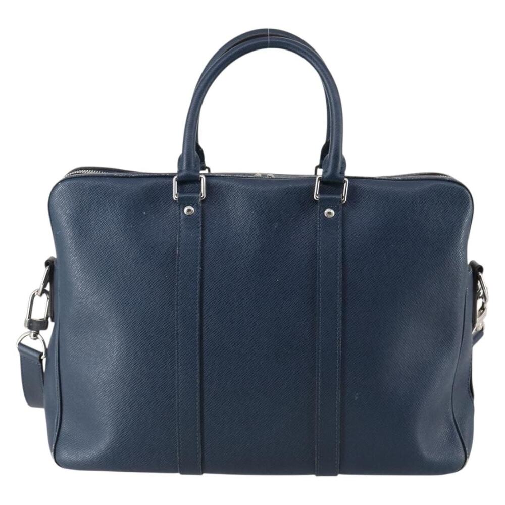 Louis Vuitton Taiga Porte Documents Voyage PM Bag Blue